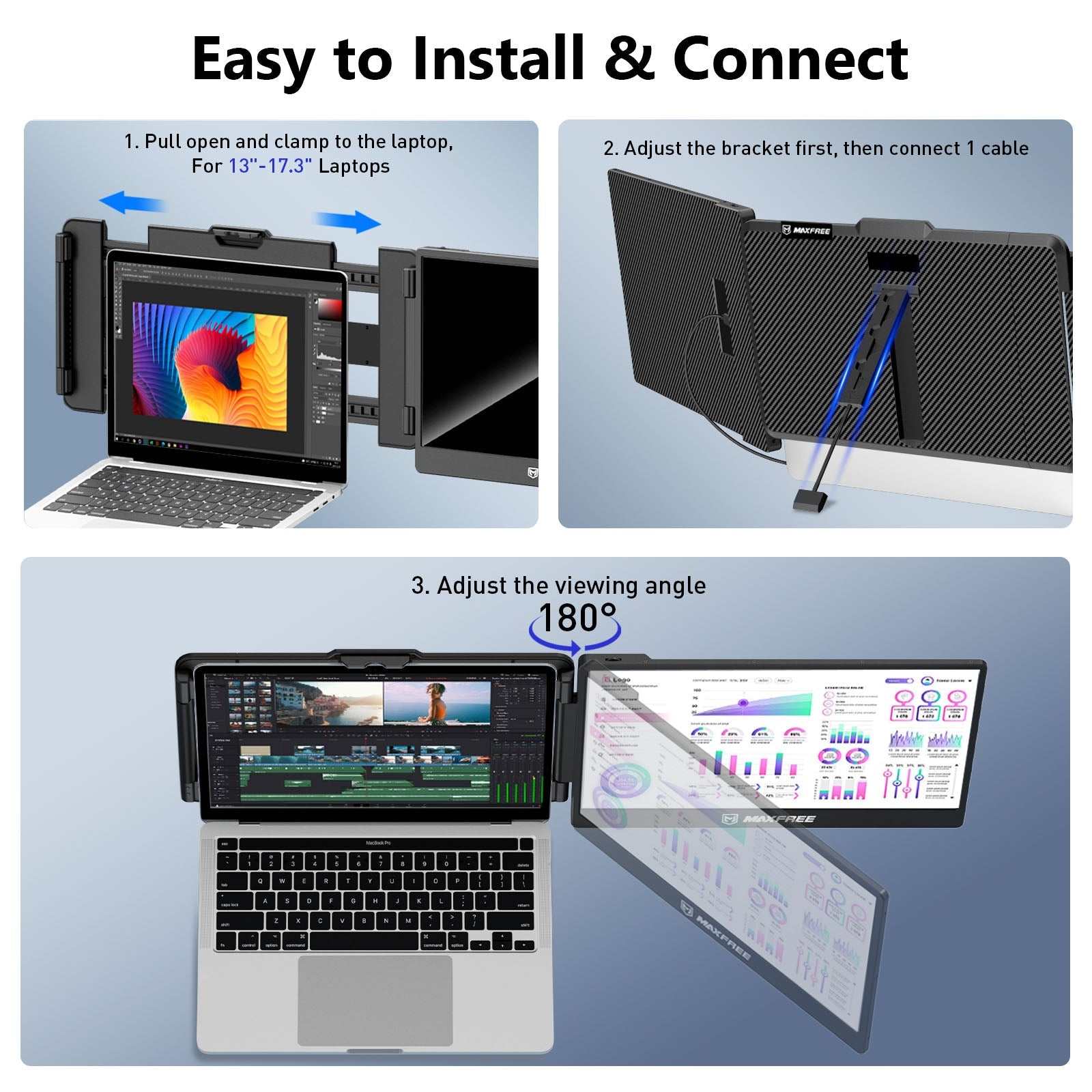 Maxfree S1 14" Refurbished Laptop Screen Extender