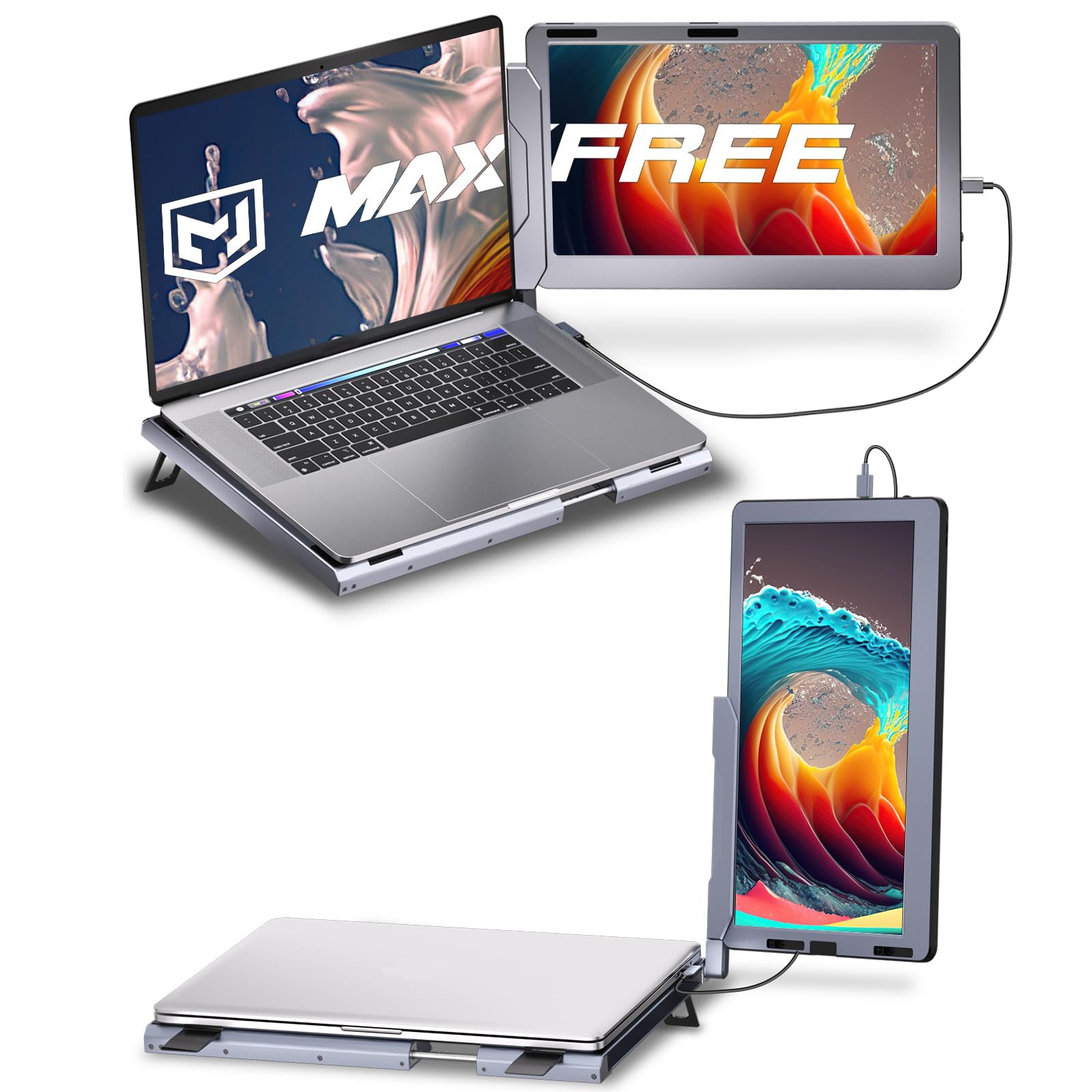 Maxfree F1 14" Laptop Screen Extender with Stand