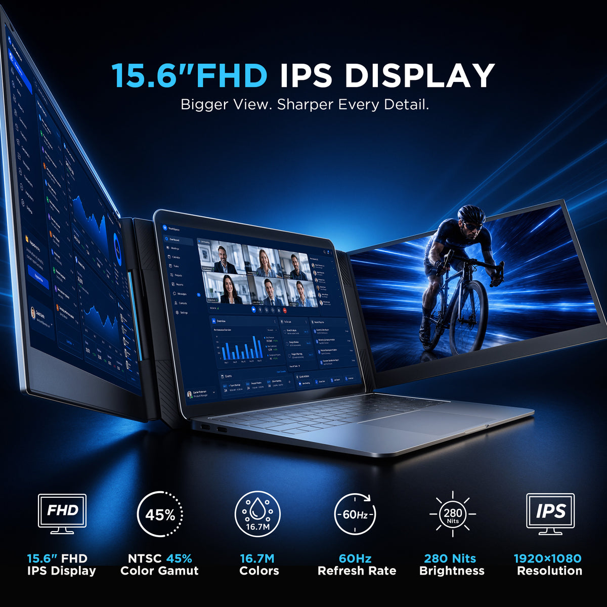 Maxfree P7 15.6'' Portable Monitor