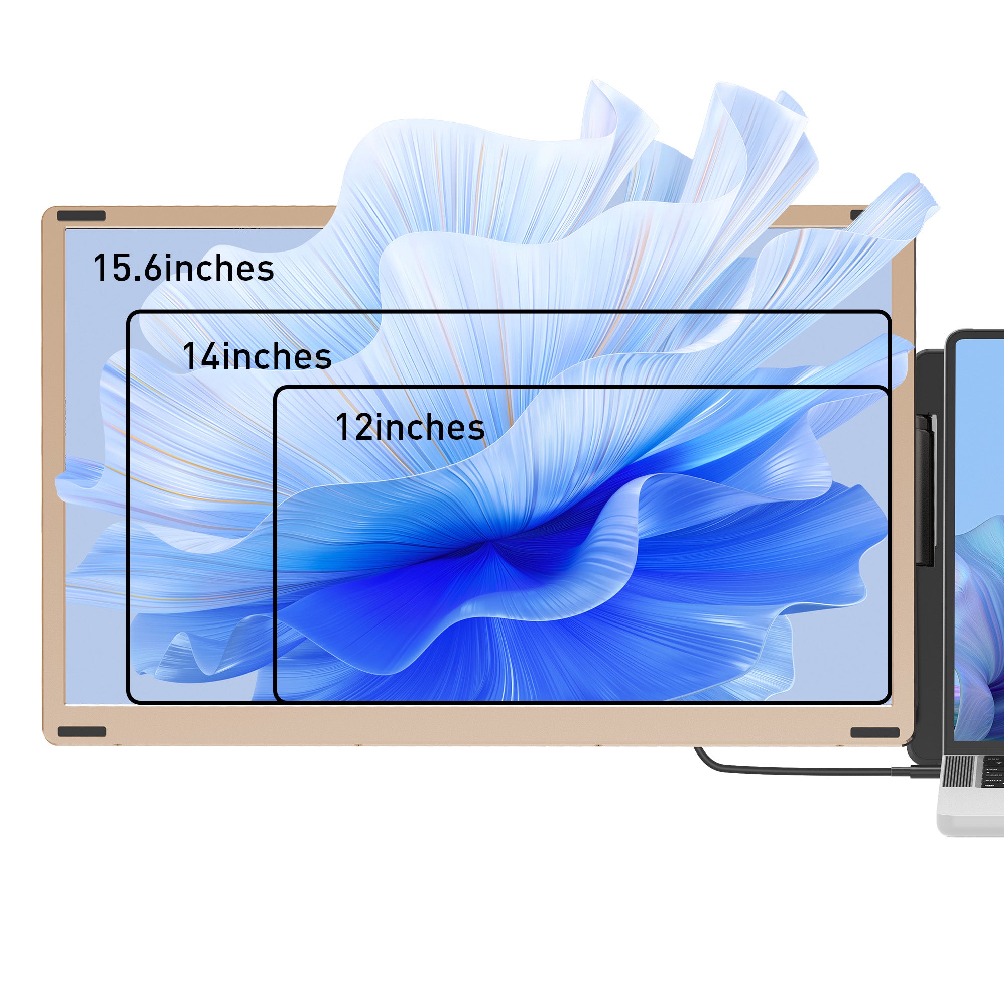 Maxfree S6 15.6" Triple Monitor for Laptop