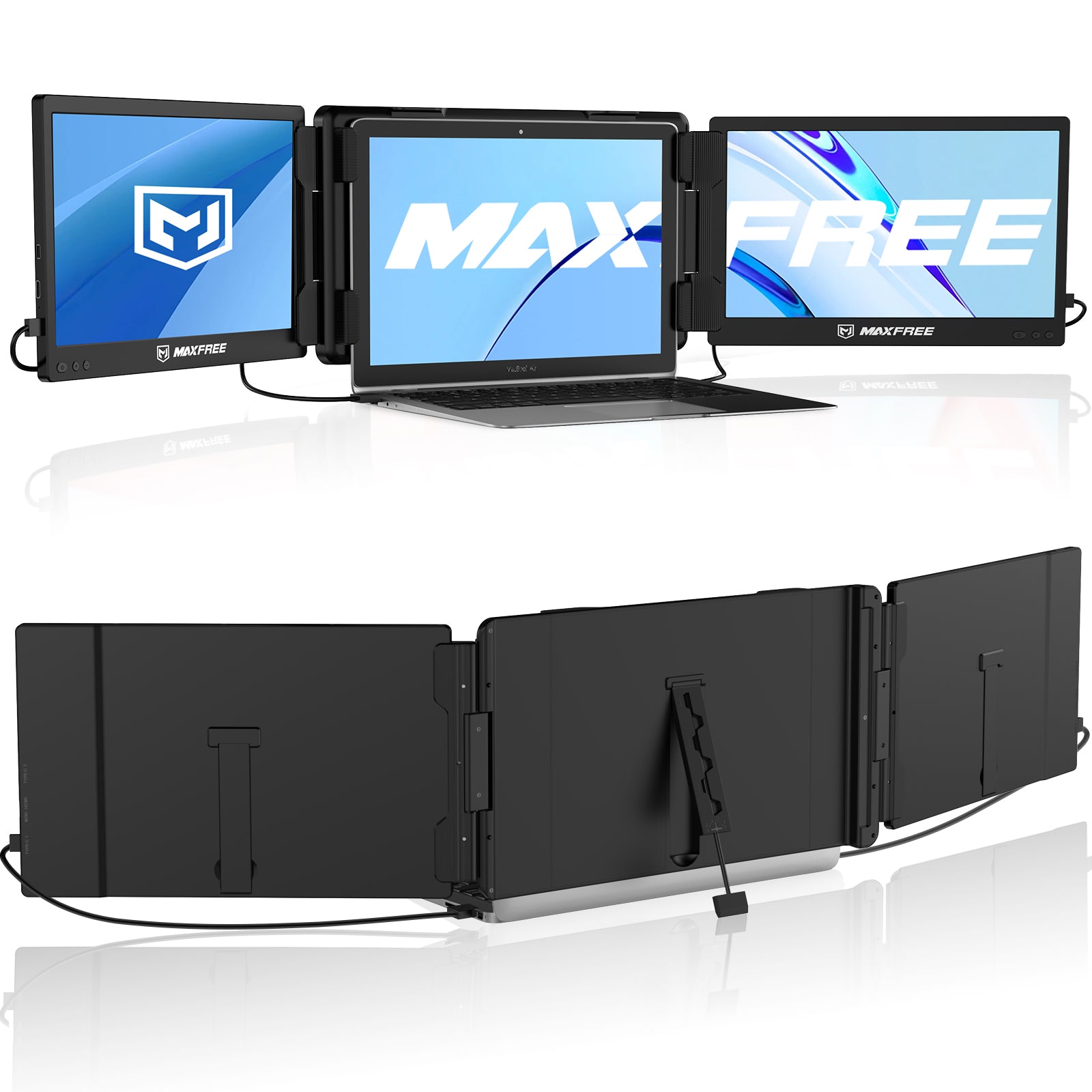 Maxfree X2 Triple Laptop Monitor Extender 11.6"