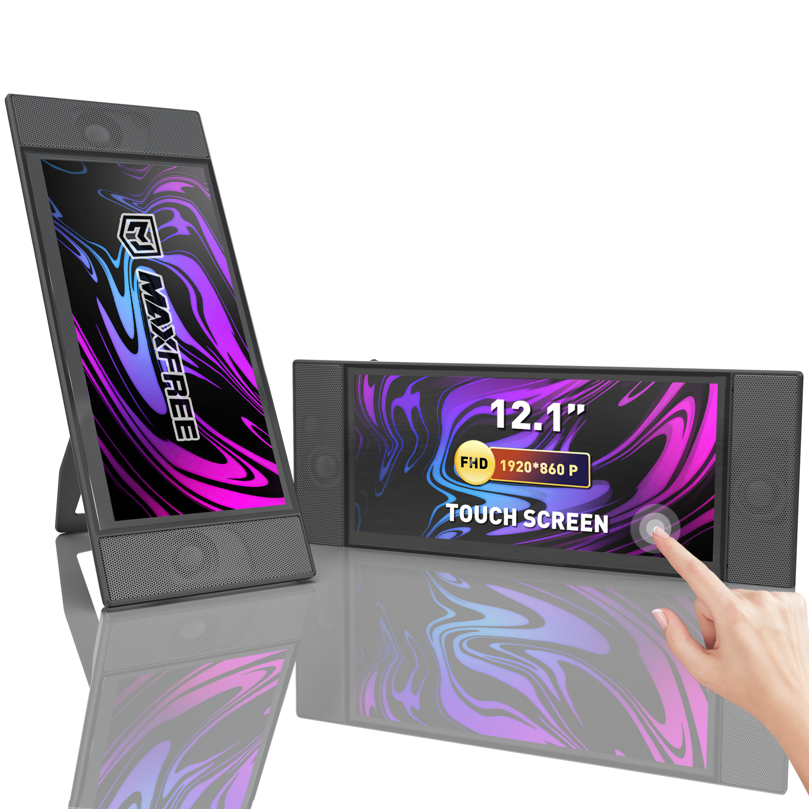 Maxfree L1 Portable Touch Screen Monitor 12.1"