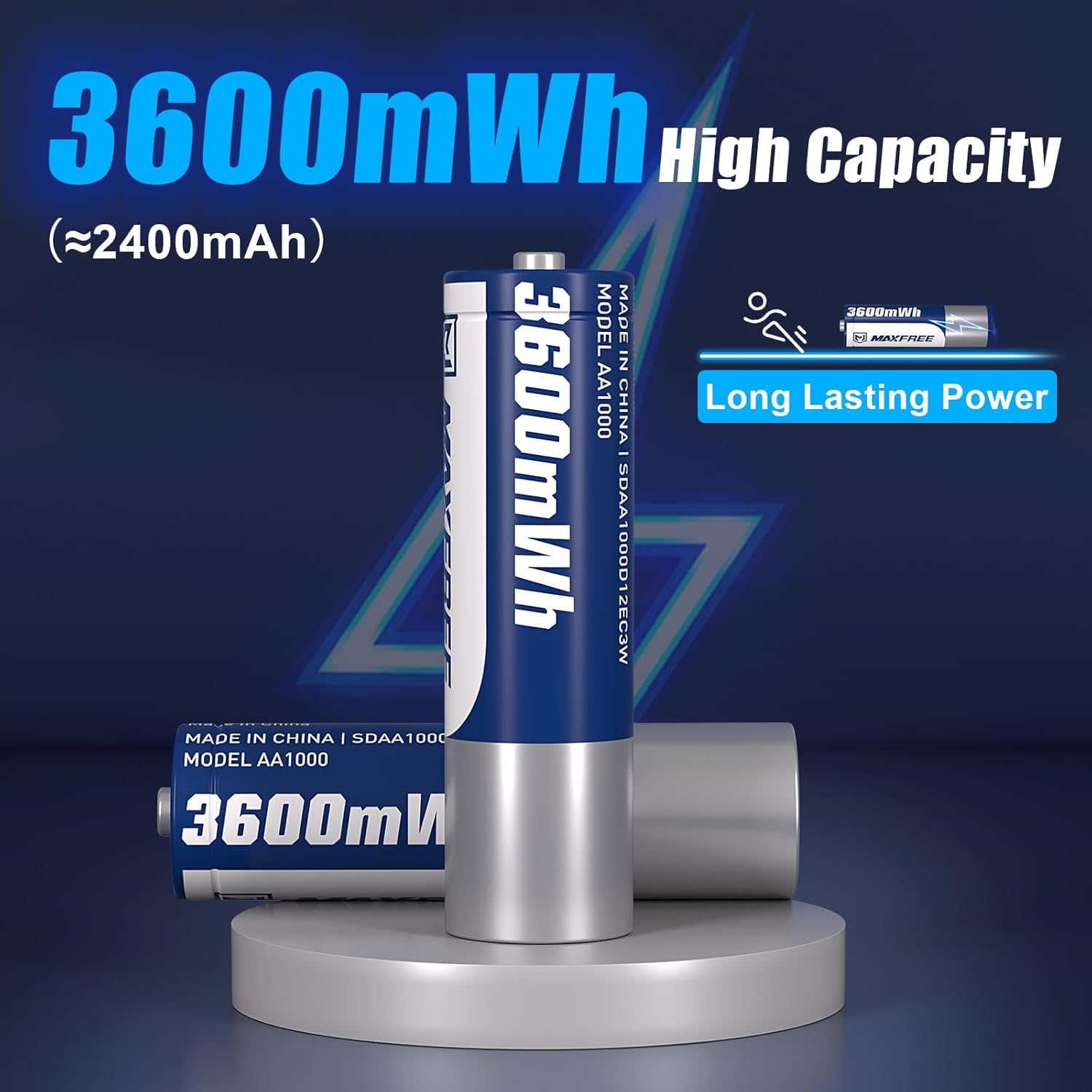 Maxfree Rechargeable AA Batteries
