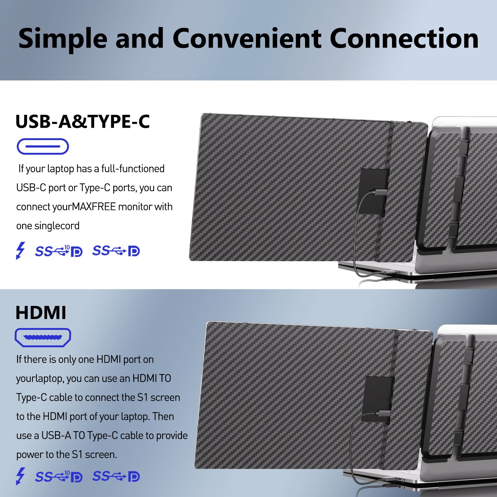 Maxfree S1 14" Refurbished Laptop Screen Extender