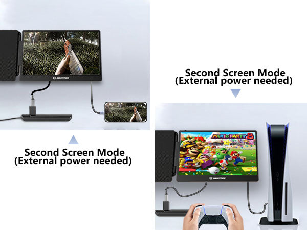 Maxfree S1 Laptop Screen Extender 14 Plug & Play, 1080P FHD Portable  Monitor for 13-17.3'' Laptops