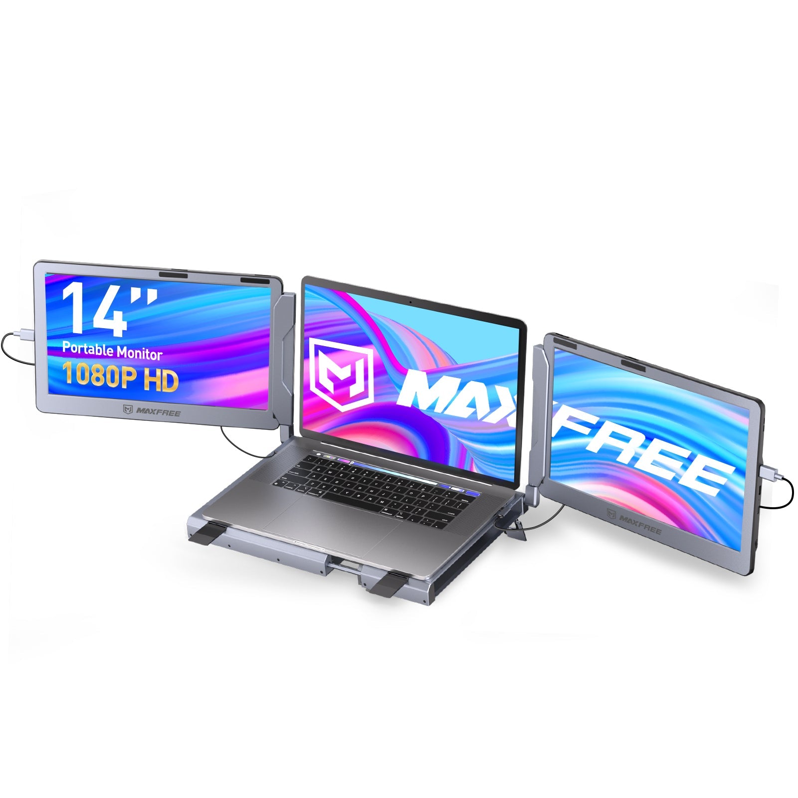 Maxfree F2 14" Refurbished Triple Laptop Screen Extender